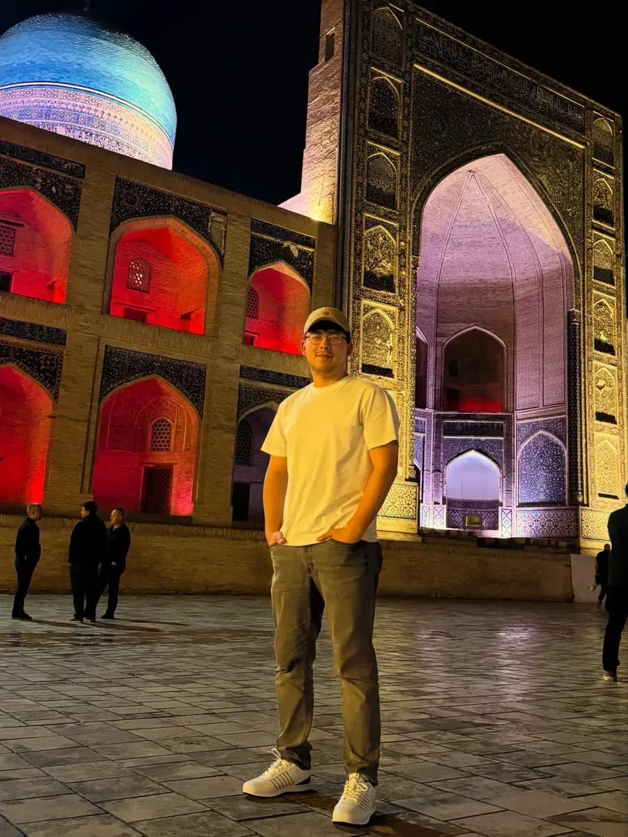 late night old town in bukhara